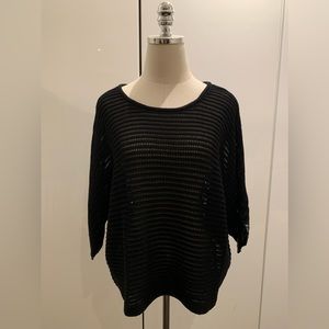 Black mesh, Club Monaco top.